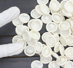 Taoku Cat Finger Stall Private Care Supplies Vagina Washing Silicone White - Fashionner