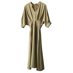 V-neck Dresses Women Temperament Waist - Fashionner