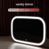 Car Visor Mirror with LED Light Car Interior Mirror Compact Large Screen Excellent 7.8-inch Car LED Visor Vanity Mirror - Fashionner