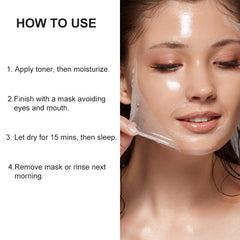 Collagen Mask Night Tear And Pull for Skin | VIRAL COLLAGEN WRAPPING PEEL OFF Mask