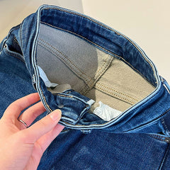 Vintage Handmade Embroidered Warm Washed Jeans - Fashionner