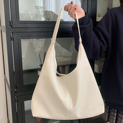 Casual Armpit Bag Women Shoulder Bag High Capacity Totes Female Shopping Bags Soft Leather Lady Purse Handbags - Fashionner