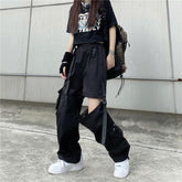 Detachable Two-way Wear Ankle Banded Working Pants Women - Fashionner