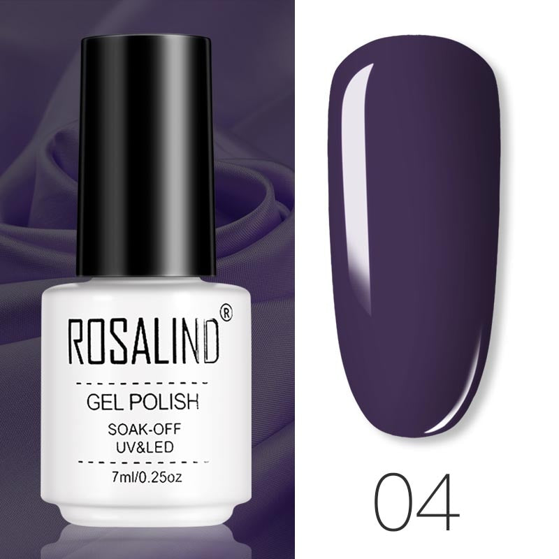 ROSALIND Gel Polish Set Manicure for Nails Semi Permanent Vernis top coat UV LED Gel Varnish Soak Off Nail Art Gel Nail Polish - Fashionner