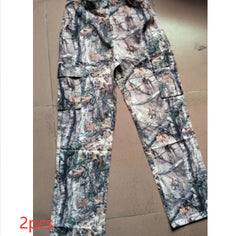 New Fashion Leaf Print Tooling Straight Loose Trousers - Fashionner