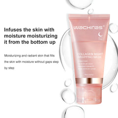 Collagen Mask Night Tear And Pull for Skin | VIRAL COLLAGEN WRAPPING PEEL OFF Mask