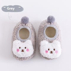 Thickening Fleece-lined Baby Low-top Ankle Non-slip Floor Socks