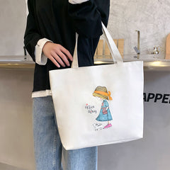Women's Canvas Bag New Shoulder Handbag Student Tote One Piece - Fashionner