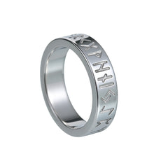 Couple Titanium Steel Ornament Ring