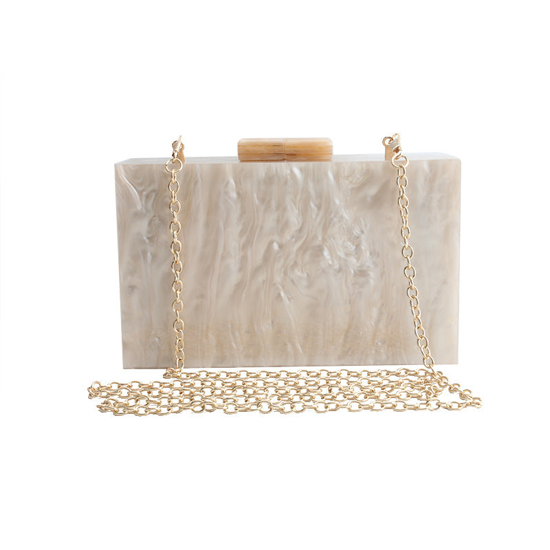 Women Handbags Marble Pattern Acrylic Bag Luxury Handbags Women Bags - Fashionner