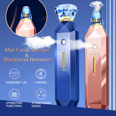2-IN-1 Blackhead Remover Vacuum Pore Cleaner Acne Remover Mist Facial Sprayer Skin Mouisture Nose Face Deep Cleansing Skin Care - Fashionner