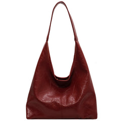 Casual Soft Leather Large Capacity Shoulder Bag - Fashionner