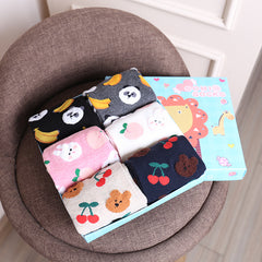 Cute Cartoon Three-dimensional Pure Cotton Mid Tube Christmas Couple Socks - Fashionner