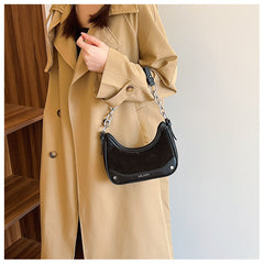 Women's Frosted Vintage Autumn And Winter Textured Shoulder Messenger Bag