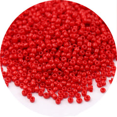 Painted Glass Rice Beads Mixed Colors