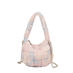 Cloud Bag Bubble Pleated Nylon Puff Handbag - Fashionner