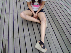 Joint Socks Autumn And Winter Women's Printed Romper Stockings - Fashionner