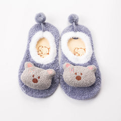 Feather Yarn Baby Cartoon Doll Non-slip Socks - Fashionner