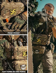 Chest Rig Tactical Chest Rig Molle Modular Micro Fight Chest Rigs With Magazine Pouch For Outdoor Hunting Aisoft - Tactical Vests Chest Rigs Protector for Outdoor Hunting Shooting