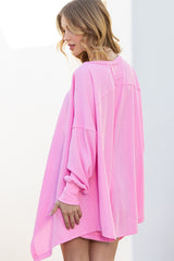 Solid Color Exposed European And American Loose Long-sleeved Sweater - Fashionner