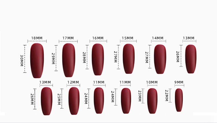 Phantom Dark Butterfly Fake Nails Long T Finished Black Frosted Removable Wear Armor - Fashionner