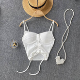 Women's Camisole Fashion Drawstring Slim Fit Vest - Fashionner