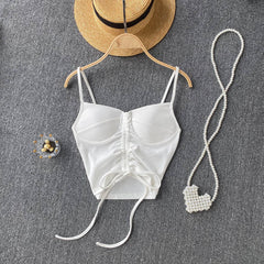 Women's Camisole Fashion Drawstring Slim Fit Vest - Fashionner