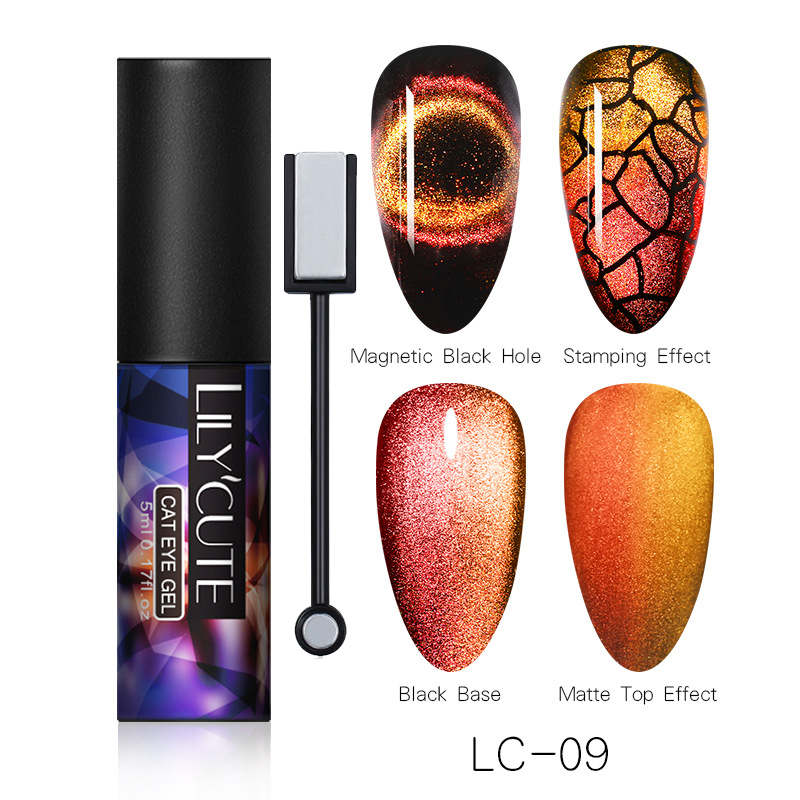 Magic Wide Cat Eye Nail Polish - Fashionner