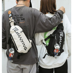 Chest Sports Student Shoulder All-match Boys Waist Bag Crossbody Small Female Messenger Bag Men - Fashionner