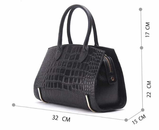 Leather handbags casual ladies handbag shoulder diagonal package - Fashionner