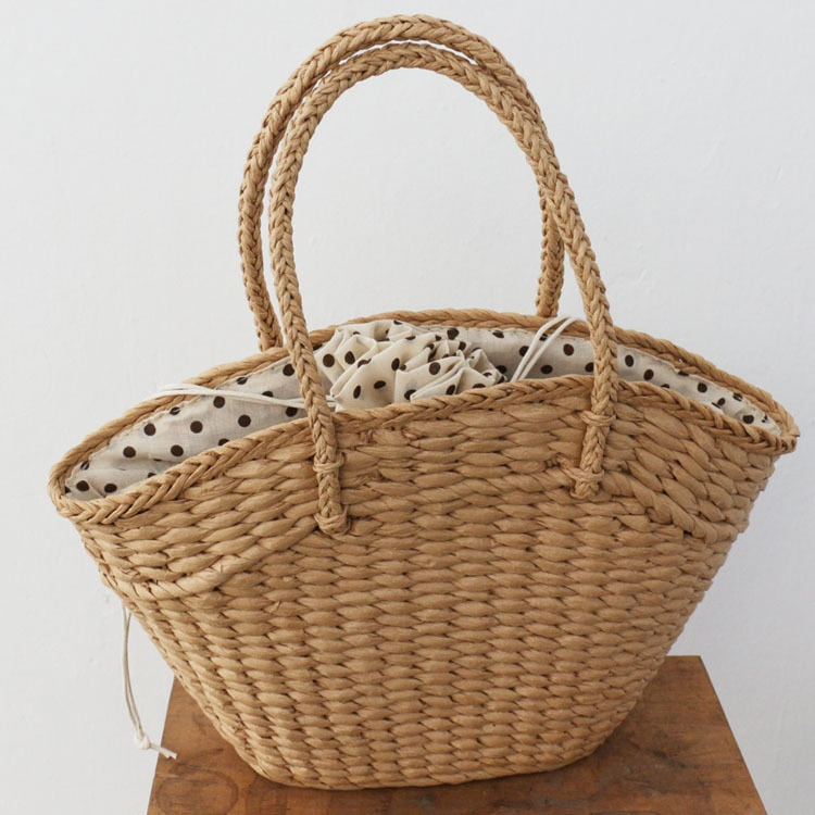 Fashion Rattan Women Handbags Wicker Lady Bags - Fashionner
