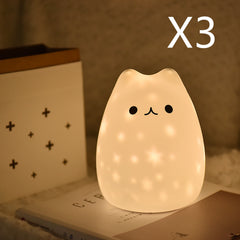 LED projection silicone night light