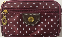 Canvas handbags handbags Korean version of the three-zipper multi-layer wallet hand bag packet phone change - Fashionner