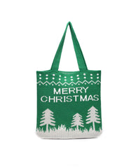 Hand-held knitted wool handbags - Fashionner