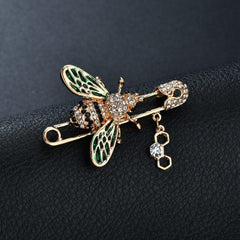 Personalized bee brooch