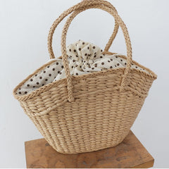 Fashion Rattan Women Handbags Wicker Lady Bags - Fashionner