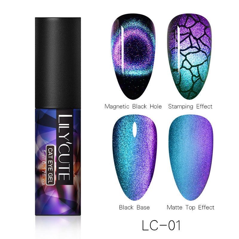 Magic Wide Cat Eye Nail Polish - Fashionner