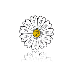 English Turntable Brooch Rotatable