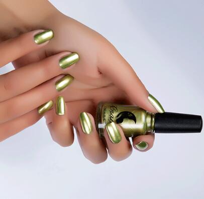Stainless Steel Color Mirror Silver Nail Polish - Fashionner