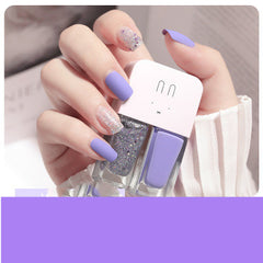 Two In One Nail Polish Set Creative Baking Free Quick Drying Long Lasting No Fade Frosted Double Colored Nail Manicure Oil - Fashionner