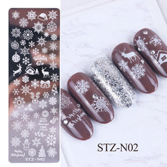 Nail print long steel plate - Fashionner