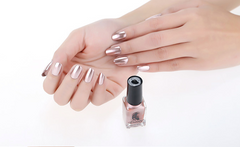 Stainless Steel Color Mirror Silver Nail Polish - Fashionner