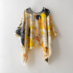 Silk Scarf Artificial Silk Sunscreen Scarf For Women Pullover Shawl - Fashionner