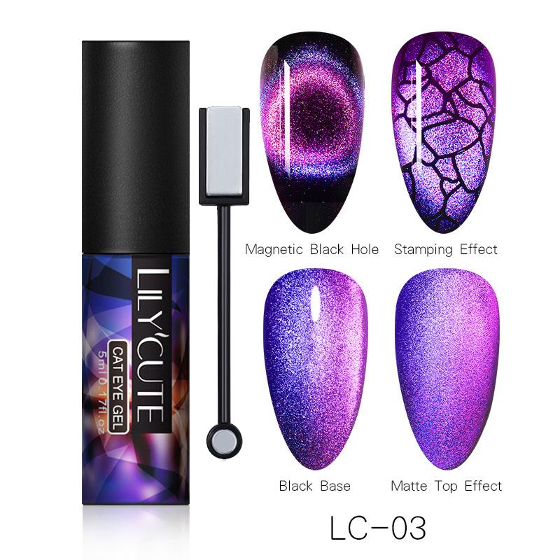 Magic Wide Cat Eye Nail Polish - Fashionner