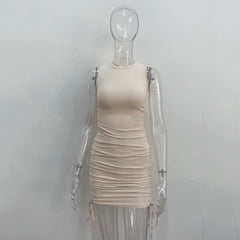 Bodycon Vest Draped Inside 11 Colors Casual Mini Dresses For Women