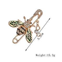 Personalized bee brooch