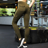 Skinny slim high elastic gym pants - Fashionner