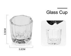 Nail Powder Acrylic System Kit Professional Nail Art Tool Set Contain Glass Cup Acrylic Liquid Extention Carving Manicure - Fashionner