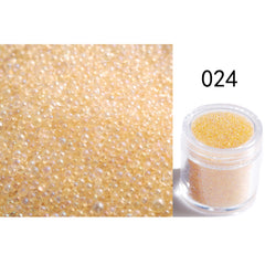 Transparent Symphony Colorful Bubble Beads Microbead Glass Non-porous Small Round Beads Nail Art