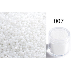 Transparent Symphony Colorful Bubble Beads Microbead Glass Non-porous Small Round Beads Nail Art